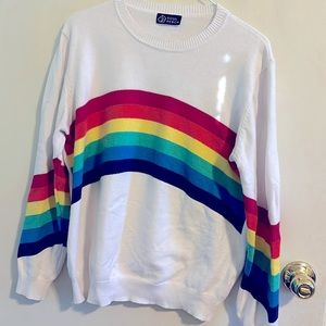 Soul Perch Rainbow Sweater - Size M - Good Preowned Condition